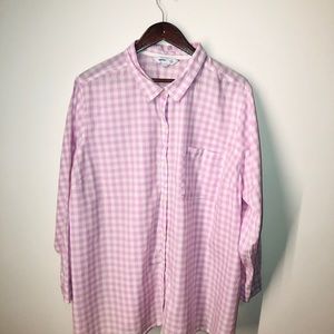 Old Navy Plus, Pink Flannel Shirt